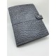 Gray Cape Buffalo Leather Portfolio